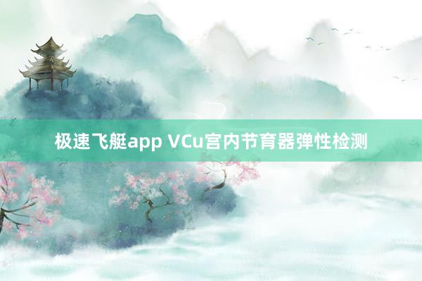 极速飞艇app VCu宫内节育器弹性检测
