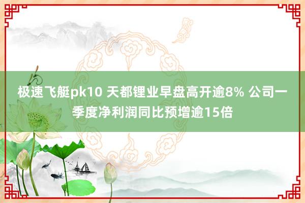 极速飞艇pk10 天都锂业早盘高开逾8% 公司一季度净利润同比预增逾15倍